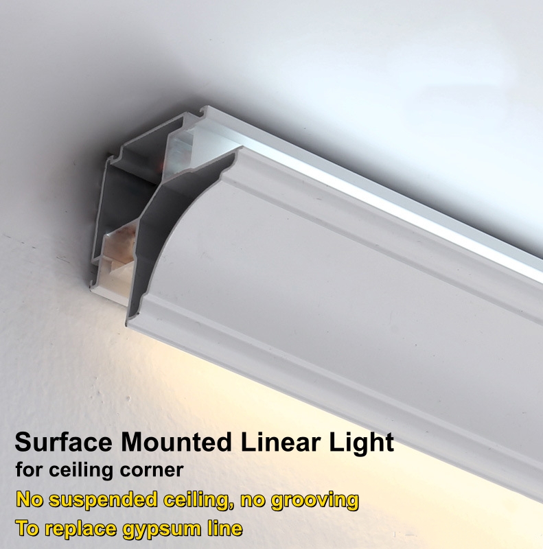 YXC08 LED Profile of Linear Light for Ceiling Corner - Ceiling Light - Ruifarled