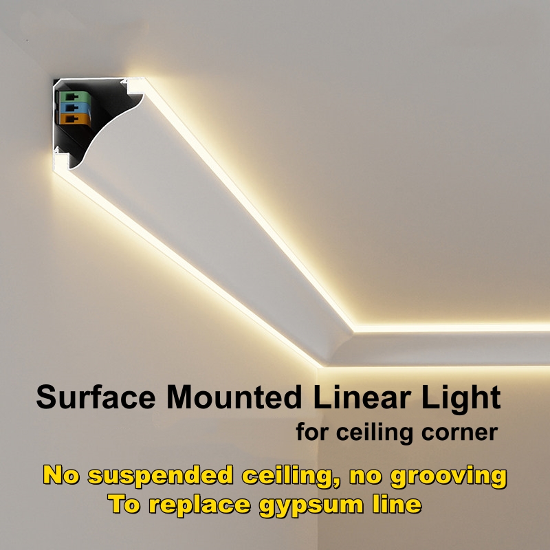7069 LED Profile of Linear Light for Ceiling Corner - Ceiling Light - Ruifarled